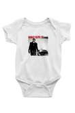 Usher  Baskılı Unisex Beyaz Bebek Body - Zıbın