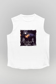 Usher  Baskılı Unisex Beyaz Kolsuz Tişört