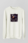 Usher  Baskılı Unisex Beyaz Sweatshirt