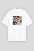 Usher  Baskılı Unisex Beyaz Tişört