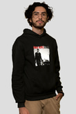 Usher  Baskılı Unisex Siyah Hoodie