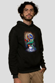 Uzakdoğu Ejderha TemalıSiyah  Unisex Hoodie