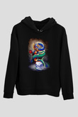 Uzakdoğu Ejderha TemalıSiyah  Unisex Hoodie