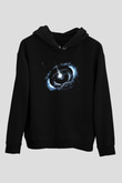 Uzay Siyah Unisex Hoodie