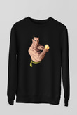 Van Damme James Baskılı Unisex Siyah Sweatshirt