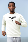 Van Halen Beyaz Unisex Sweatshirt