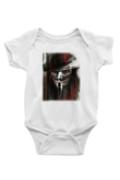 Vendetta Baskılı Beyaz Unisex Bebek Body - Zıbın