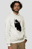 Vendetta Beyaz Unisex Hoodie