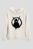 Vendetta Beyaz Unisex Hoodie