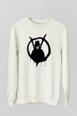 Vendetta Beyaz Unisex Sweatshirt