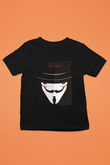 Vendetta Siyah Unisex Çocuk Tişört