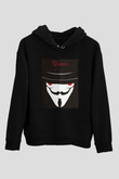 Vendetta Siyah Unisex Hoodie