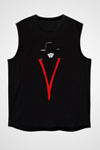 Vendetta Siyah Unisex Kolsuz Tişört
