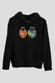 Venüs Siyah Unisex Hoodie