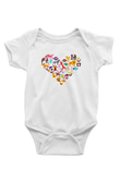 Veteriner Baskılı Beyaz Unisex Bebek Body - Zıbın