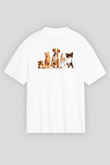 Veteriner Beyaz Unisex Oversize Tişört T-Shirt