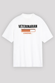 Veteriner Beyaz Unisex Tişört T-Shirt - TişörtFabrikası