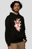 Veteriner Siyah Unisex Kapşonlu Sweatshirt