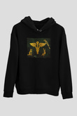 Veteriner Siyah Unisex Kapüşonlu Sweatshirt