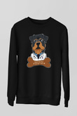 Veteriner Siyah Unisex Sweatshirt