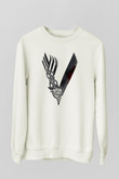 Vikings Beyaz Unisex Sweatshirt