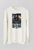 Vikings Beyaz Unisex Sweatshirt