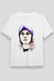 Ville Valo Baskılı Unisex Beyaz Tişört - Tshirt