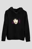 Ville Valo Baskılı Unisex Siyah Kapüşonlu Sweatshirt