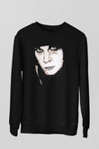 Ville Valo Baskılı Unisex Siyah Sweatshirt