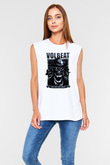 Volbeat Beyaz Unisex Kolsuz Tişört
