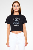 Volbeat Siyah  Crop Top Tişört