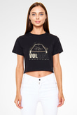 Volbeat Siyah Crop Top Tişört