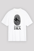 Voleybol Baskılı Unisex Beyaz Oversize Tişört - Tshirt