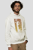 Voleybol Baskılı Unisex Ekru Hoodie