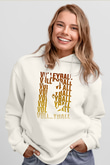 Voleybol Baskılı Unisex Ekru Hoodie