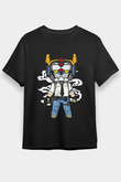 Voltron Pub-G Baskılı Unisex Siyah Tişört