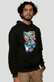 Voltron Siyah Unisex Kapüşonlu Sweatshirt