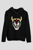 Voltron Siyah Unisex Kapüşonlu Sweatshirt