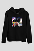 Voltron Siyah Unisex Kapüşonlu Sweatshirt