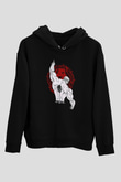 Vücut geliştirme Siyah Unisex Kapüşonlu Sweatshirt