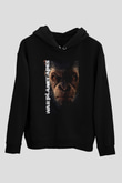 War for the Planet of the Apes Maymunlar Cehennemi Siyah Unisex Hoodie