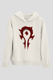 Warcraft Beyaz Unisex Hoodie