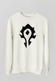 Warcraft Beyaz Unisex Sweatshirt