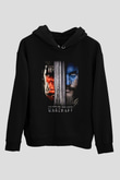 Warcraft Siyah Unisex Kapşonlu Sweatshirt