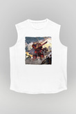 Warhammer Beyaz Unisex Kolsuz Tişört