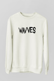 Wavves Beyaz Unisex Sweatshirt