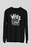 Wavves Siyah Unisex Sweatshirt