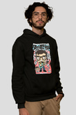 Weezer Baskılı Unisex Siyah Hoodie