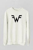 Weezer Beyaz Unisex Sweatshirt