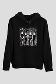 Weezer Siyah Unisex Kapşonlu Sweatshirt